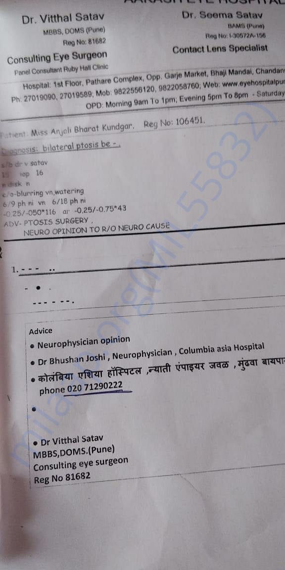 consultation of Dr. Vitthal Satav