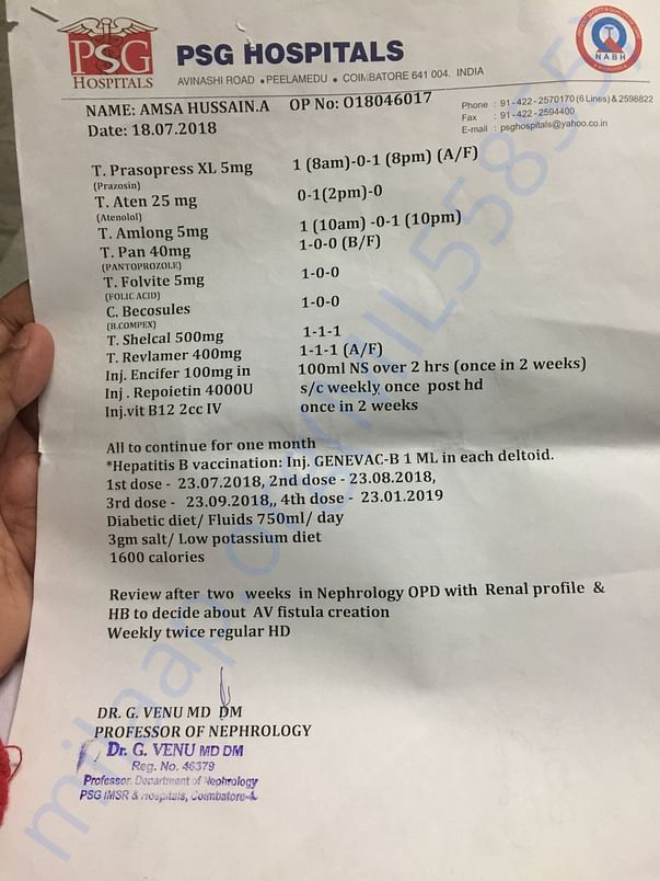 Medicines prescription