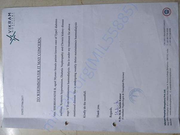 I have uploaded pic with dialysis prescription