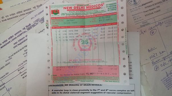 My 1 month medical bill