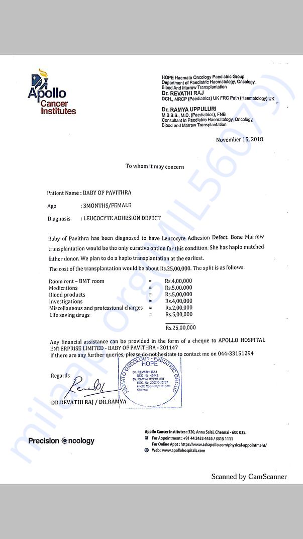 Estimation letter
