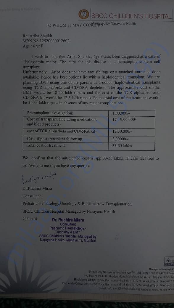 Estimation letter