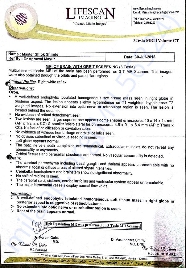 Documents by the hospital :