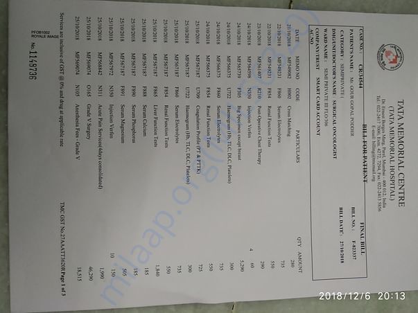 Surgery Bill 1