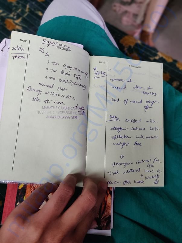 Surgery document by mahatma gandhi cancer hospital in vizag