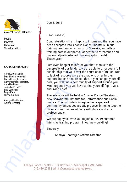 Invitation letter