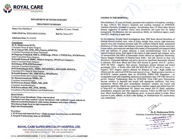 Medical details