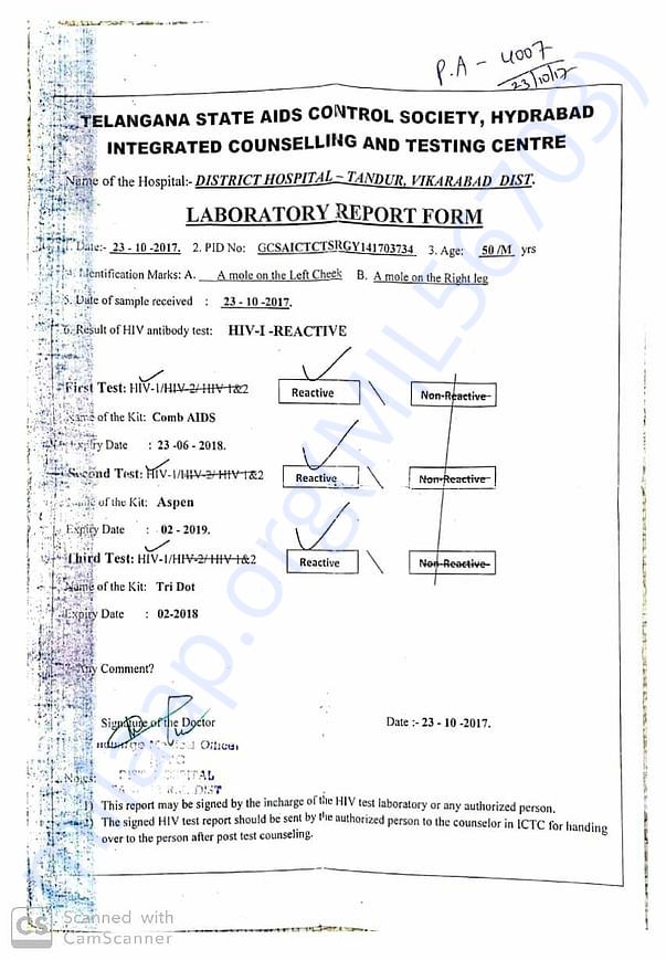 Hospital documents:
