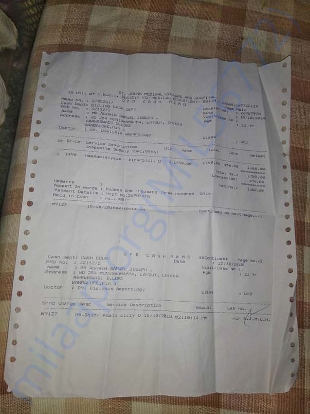 Dialysis bill (single sitting)