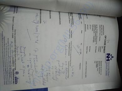 Note from medical oncology dr