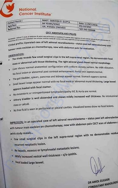 Medical report