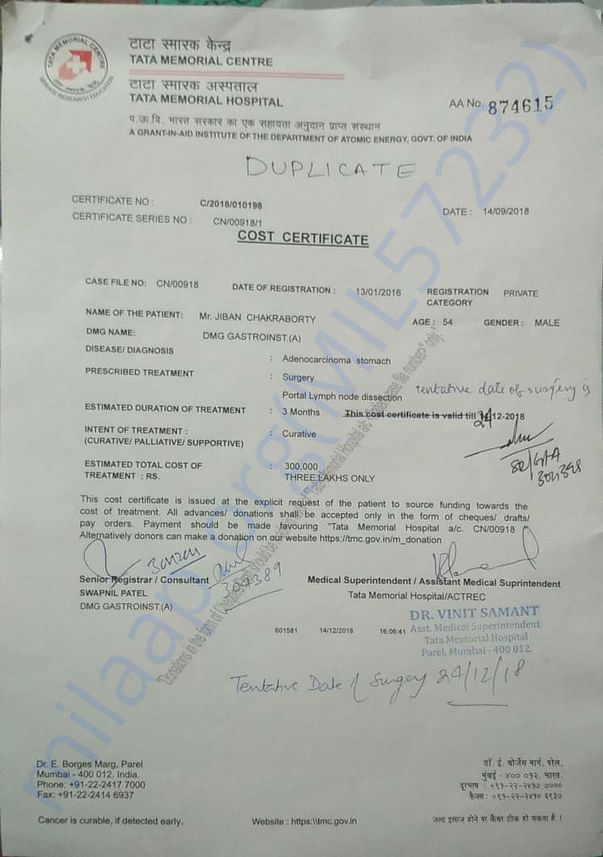 Issued Cost estimate latter(duplicate,as I lost the earlier)
