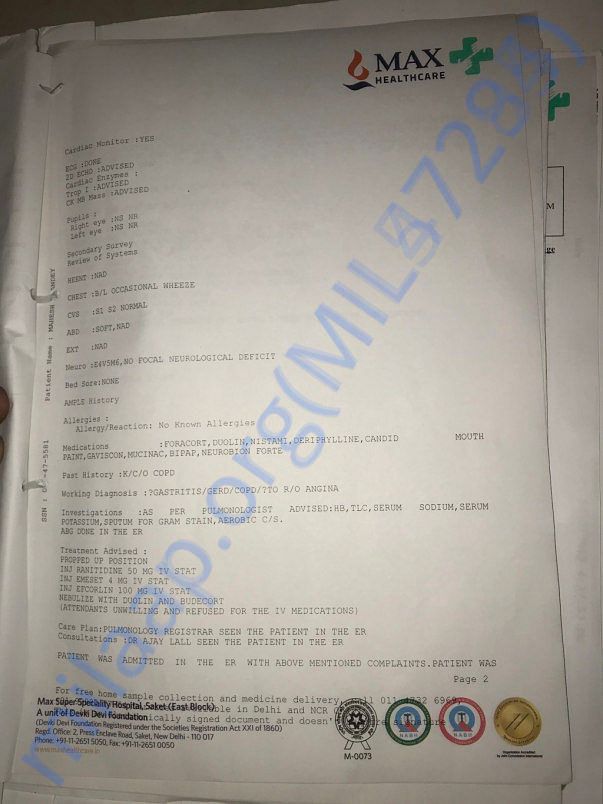 His documents for the people to be sure, what, they are donating for.