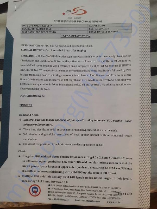 Medical report