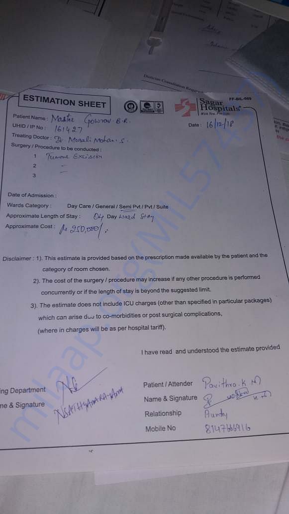 Estimation file