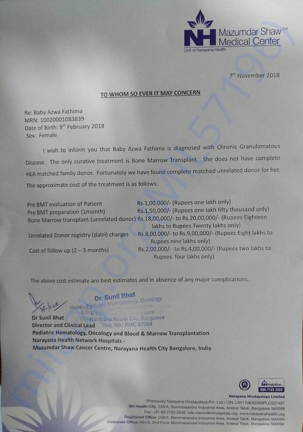 Estimation letter