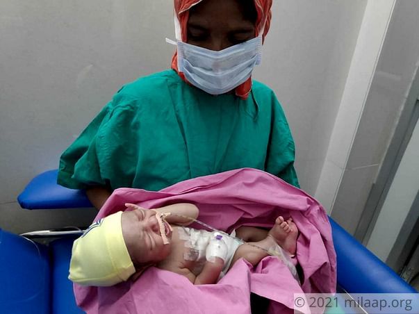 Baby Born With Liver Outside His Body Needs Help To Fight Infection