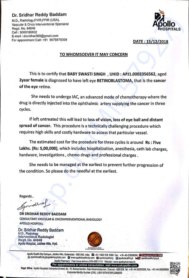 Estimation letter