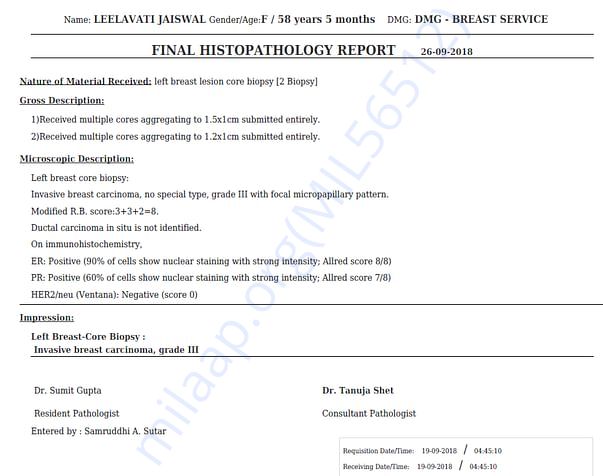 Biopsy report