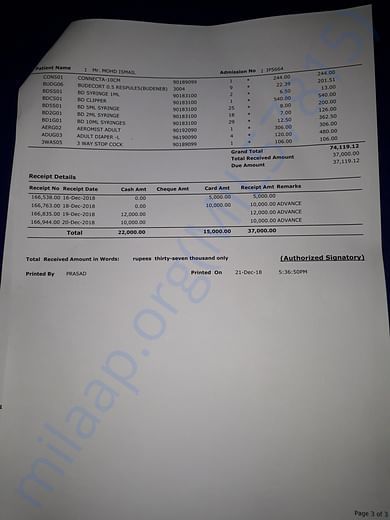 INVOICE TILL DATE 21-12-2018