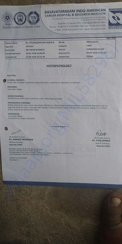 Hospital documents: