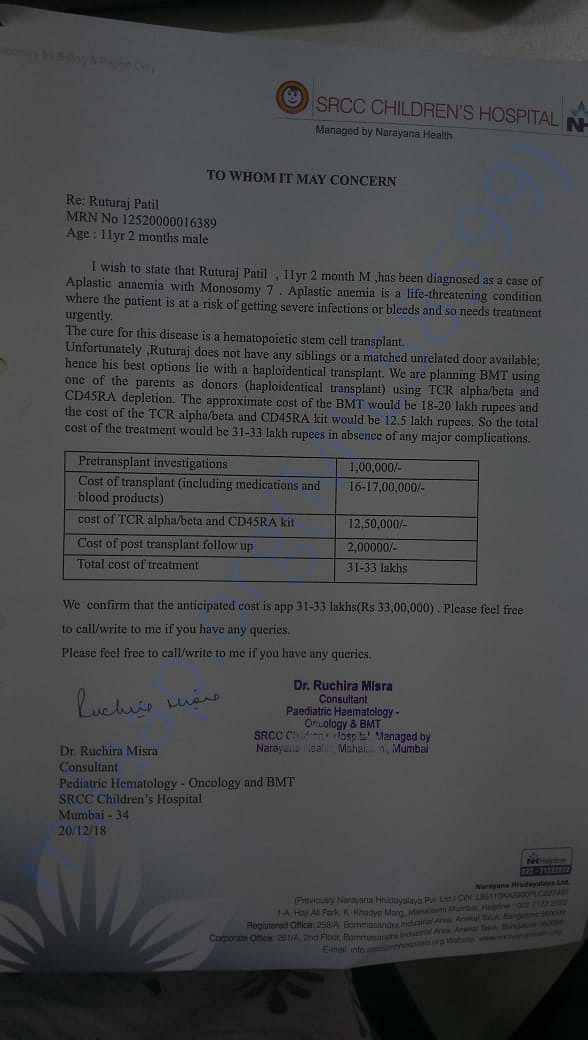 Estimation letter
