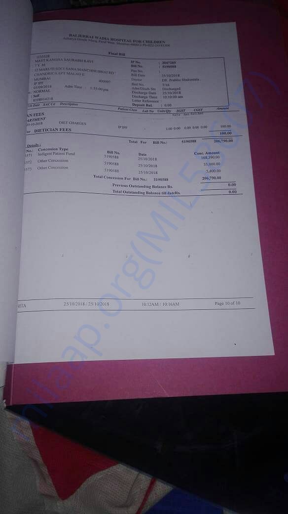 His previous bills