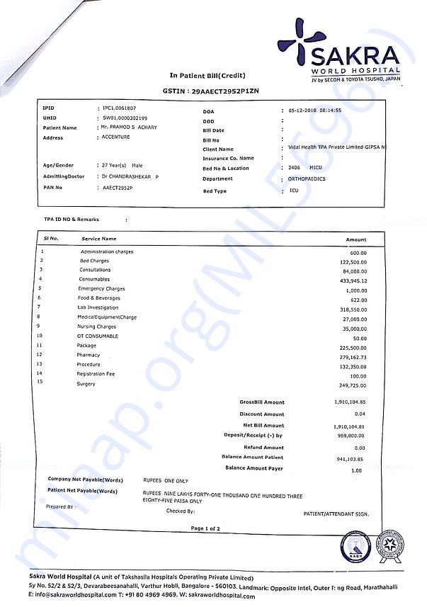 Running bill 27_12_2018