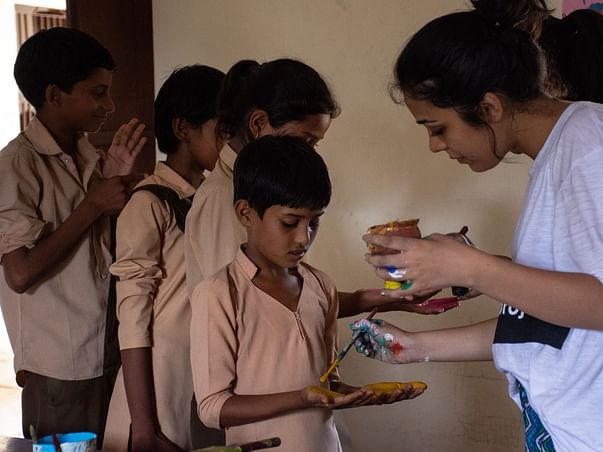 Help us in Painting School Walls in the Colour of Children's Dreams