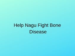 Help Nagu Fight Bone Disease