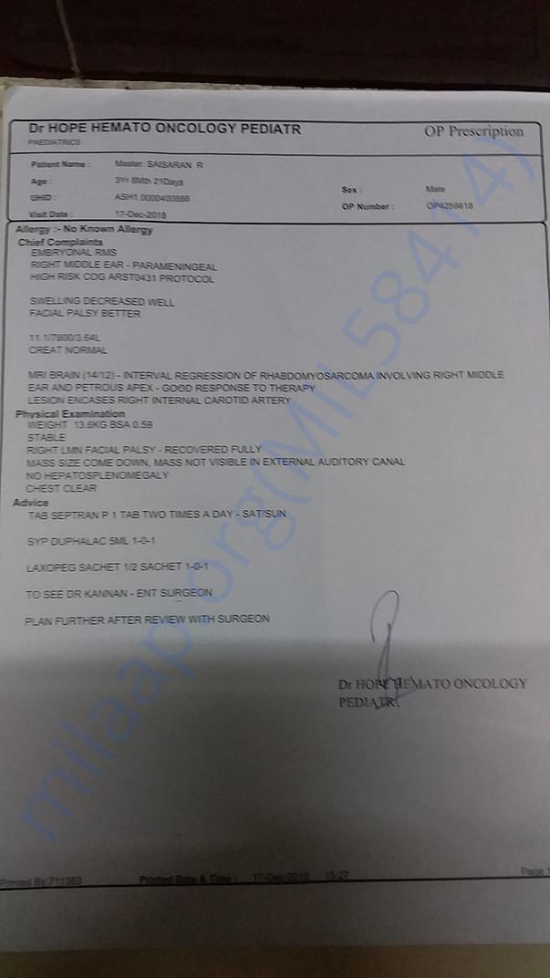 Doctor prescription