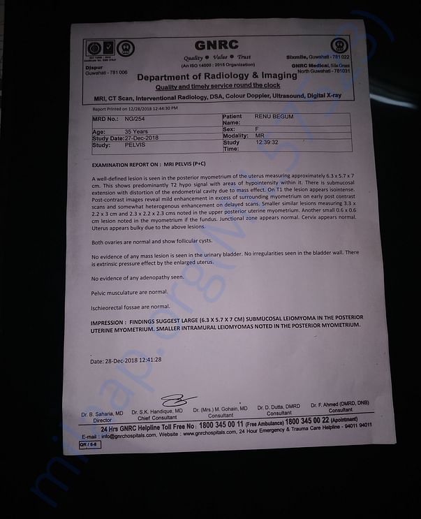MRI Report