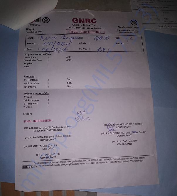 ECG report