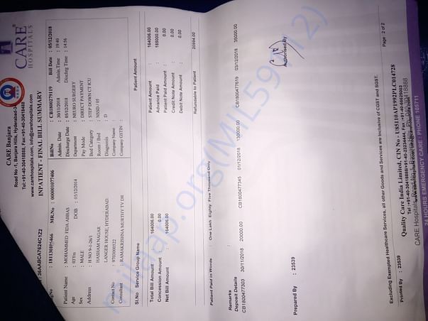 Bill copy