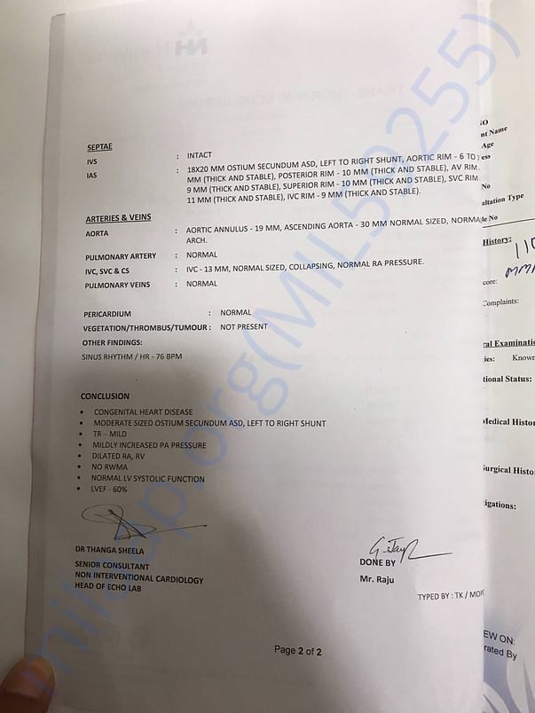 MEDICAL REPORT 1