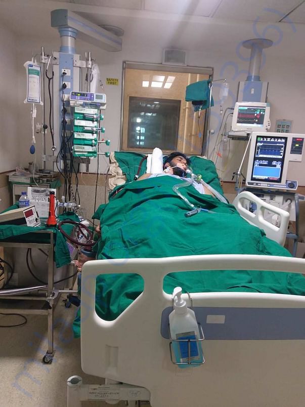 My young son, Zaid recuperating from ARDS