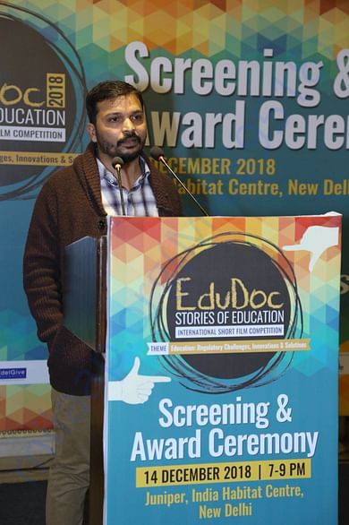 This is me during the EduDoc fellows award