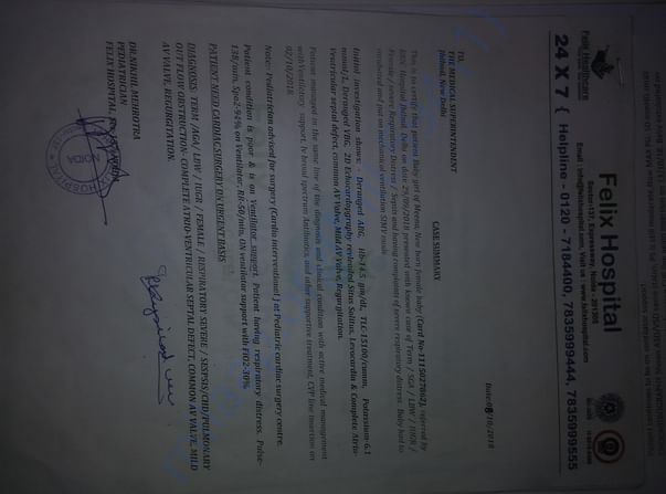 Felix hospital documents