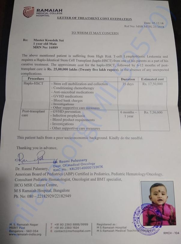 Estimation letter
