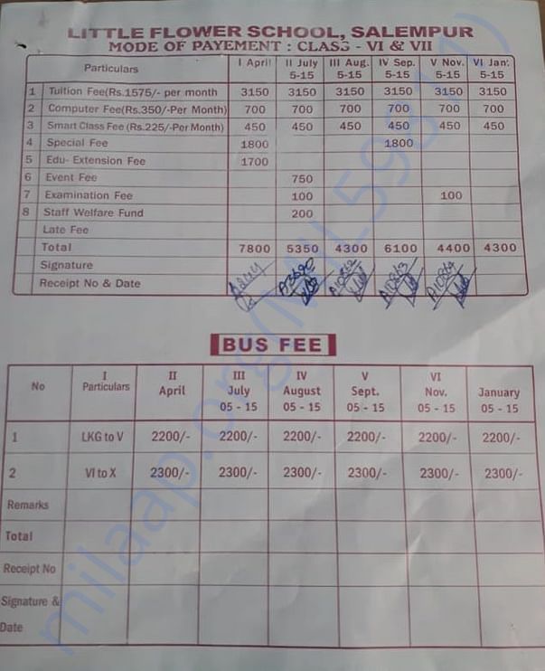 Boy fee card