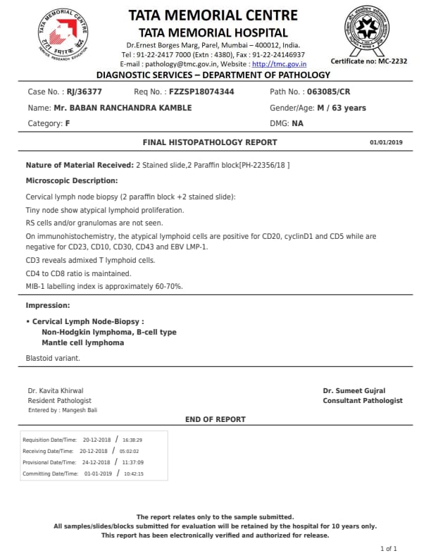 Help My Father Fight Blood Cancer Milaap