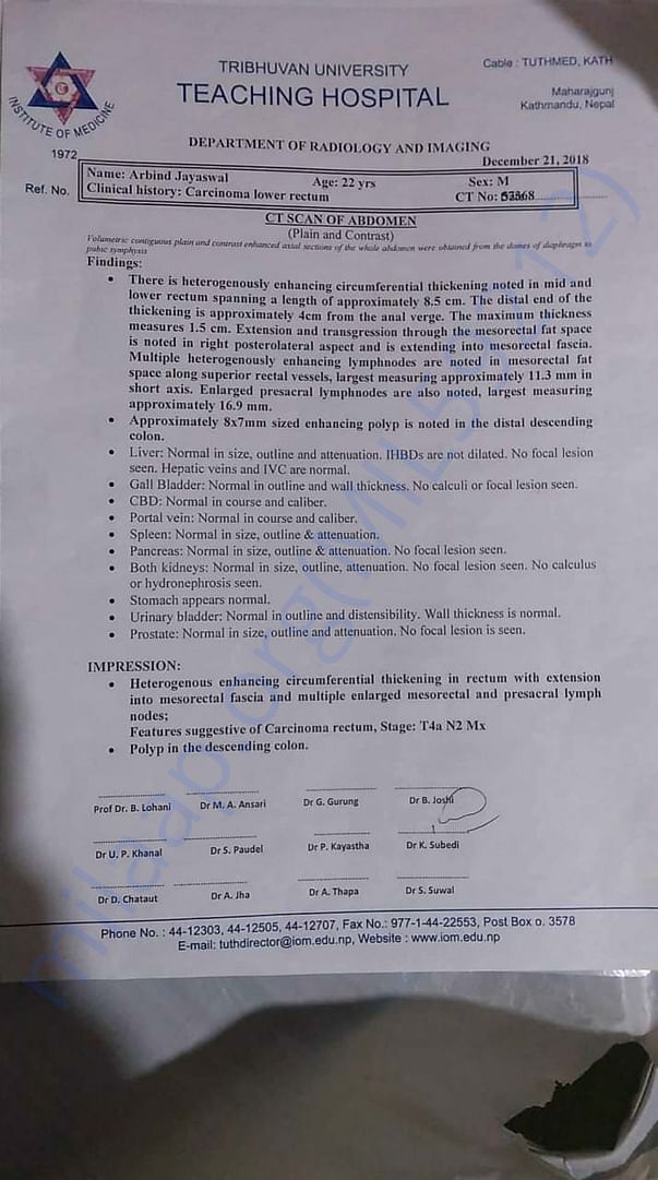 CT Scan Report