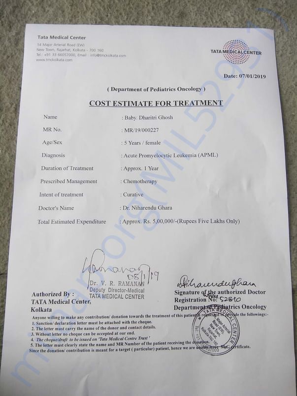 cost certificate