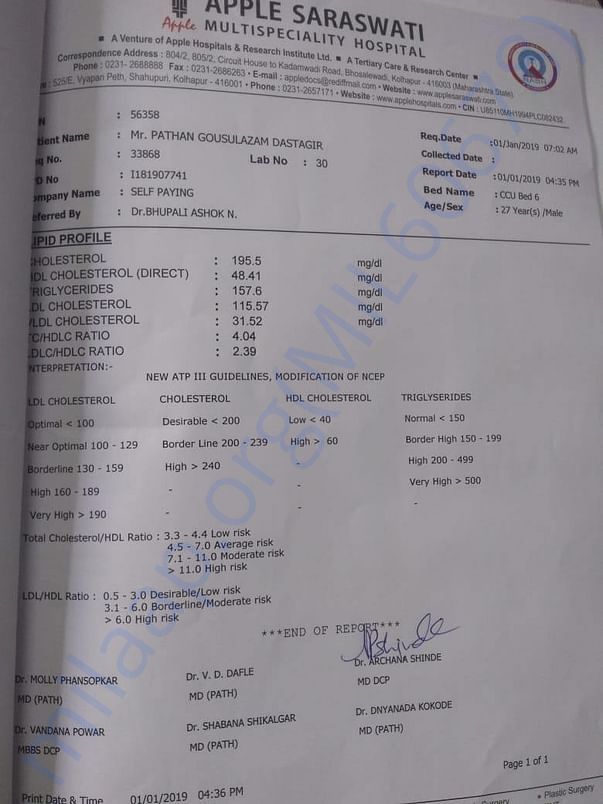 Medical report
