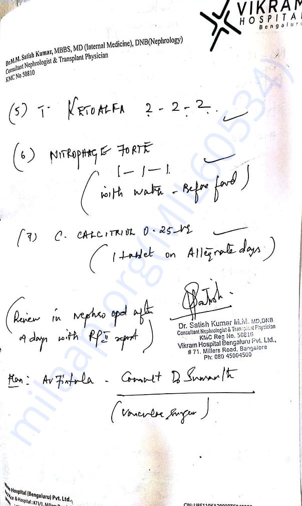 Doctor prescription