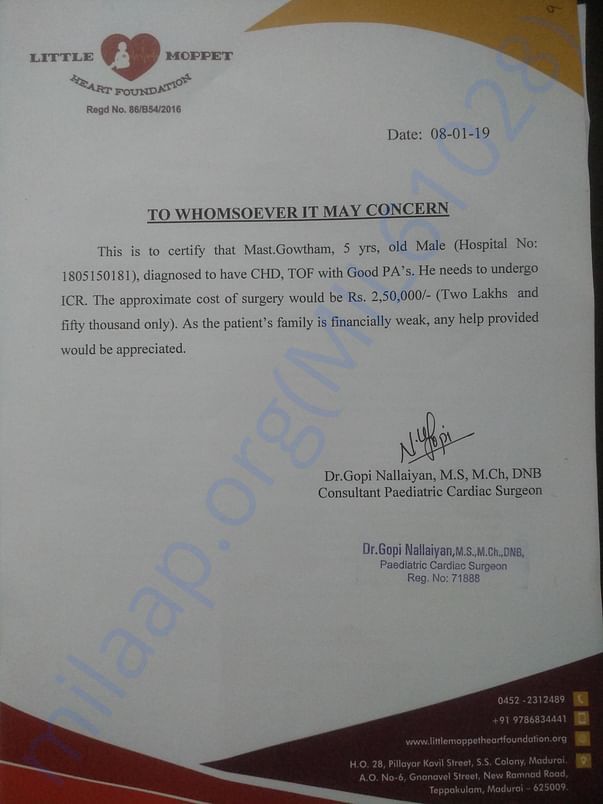 Estimation letter