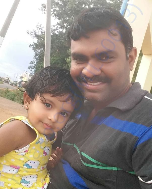 With his Daughter