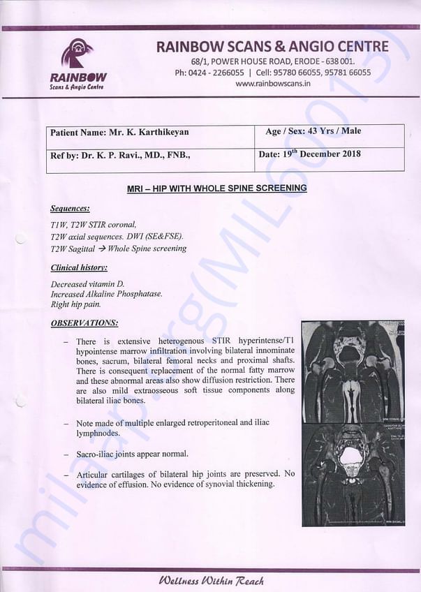 MRI report PAge 1