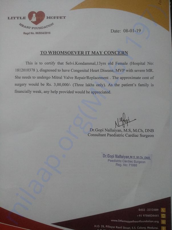 Estimation letter