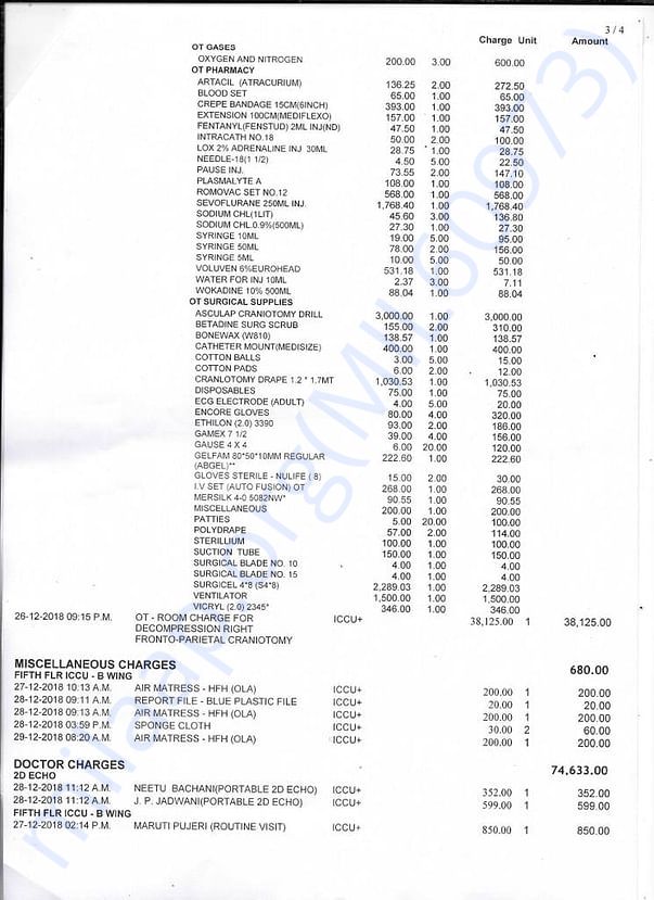 Hospital Bill